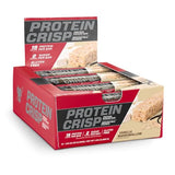 BSN Protein Crisp Bar, Protein Snack Bars, Crunch Bars with Whey Protein and Fiber, Gluten Free, Vanilla Marshmallow, 12 Count (Packaging May Vary)