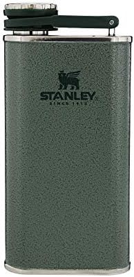 Stanley Classic Easy Fill Wide Mouth Flask 8 oz | Leakproof Hip Flask | Hinge Connected Never Lose Cap | Insulated Stainless Steel Liquor Container | BPA-Free