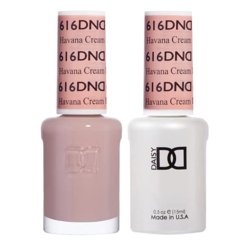 DND Gel Polish Set, Beige Nude Collection, UV/LED GelPolish and Air Dry Nail Lacquer, Matching Chip-Free Polish Duo, 0.5 Fl Oz Each