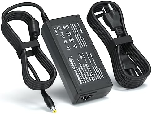 19V Power Cord for Acer Monitor SB220Q R240HY S230HL SA230 SB230 H236HL SB240Y SB270 SA270 S201HL S231HL S271HL S240HL S241HL G276HL Replacement 65W LCD LED Display Power Supply AC Adapter Charger