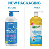 Alba Botanica Very Emollient Body Wash, Midnight Tuberose, 32 Oz