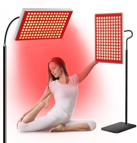 Red Light Therapy for Body, Red Infrared Light Therapy Panel with Stand, Red Light Therapy Lamp,LED 660nm Red Light and 850nm Near Infrared Light Therapy Device at Home for for Face Skin Full Body
