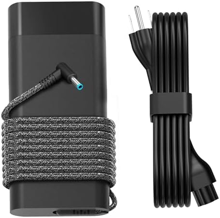 200W Laptop Charger Fit for Original HP Omen Pavilion Gaming 15 16 17 15t 17t ZBook Fury Create Studio 15 17 G3 G4 G5 G6 G7 G8 Envy 15 2020 TPN-DA10 L00818-850 Power Supply Cord AC Adapter