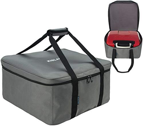 KISLANE Carrying Bag for Cuisinart CGG-180T Grill, Portable Grill Bag for Outdoor Gourmet Grill, Tabletop Grill Storage Bag for Cuisinart CGG-180T (Grey)