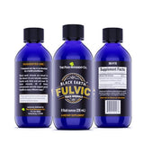 The Food Movement Co. Black Earth Fulvic Acid - Humic Fulvic Minerals with Electrolytes for Digestive Health and Exercise Recovery, 8 oz Liquid Trace Minerals Supplement