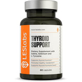 LES Labs Thyroid Support – Metabolic Health, Thyroid Hormone Production, Energy & Focus – Iodine, L-Tyrosine, Ashwagandha, Selenium & Turmeric – Non-GMO Supplement – 60 Capsules