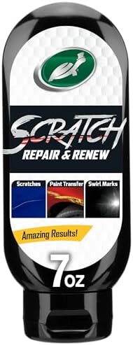 Turtle Wax 50935 Scratch Repair and Renew, Removes Fine Surface Scratches, Swirls, Paint Transfer, for Vehicles Including Cars, Trucks and Motorcycles, Safe for All Paint Colors, 7 oz. (Pack of 1)