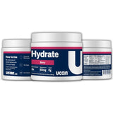 UCAN Hydrate, Berry, Keto, Sugar-Free Electrolyte Replacement for Men & Women, Non-GMO, Vegan, Gluten-Free, Great for Runners, Gym-Goers and High Performance Athletes | 30 Servings (3.15 Ounces)