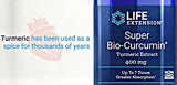 Life Extension Super Bio-Curcumin Turmeric Extract 400mg, 90 Veg Caps - Vegetarian Capsules - Non-GMO - Highly Absorbable