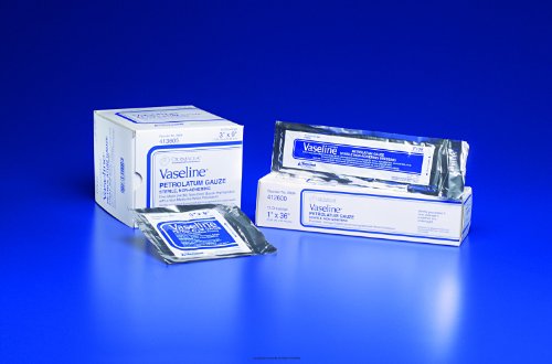 Vaseline Petrolatum Gauze Strip Dressing - 3" x 9", Box of 50 - Covidien
