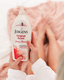 Jergens Original Scent Body Lotion, Dry Skin Moisturizer with HYDRALUCENCE blend and Cherry Almond Essence, for Long Lasting Skin Hydration, 21 Ounce (3 Pack)