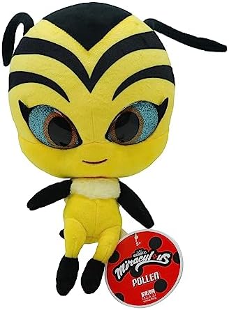 Miraculous Ladybug Super Soft Stuffed Toy with Resin Eyes, High Glitter and Gloss, and Detailed Stitching Finishes