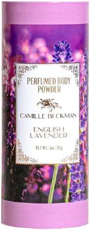 English Lavender Scented Talc-Free Body Powder, Perfumed Body Powder, Camille Beckman, 3 Ounce