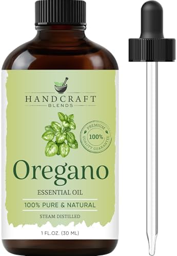 Oregano Oil - 1 Fl Oz - 100% Pure and Natural - Premium Grade Essential Oil for Diffuser and Aromatherapy
