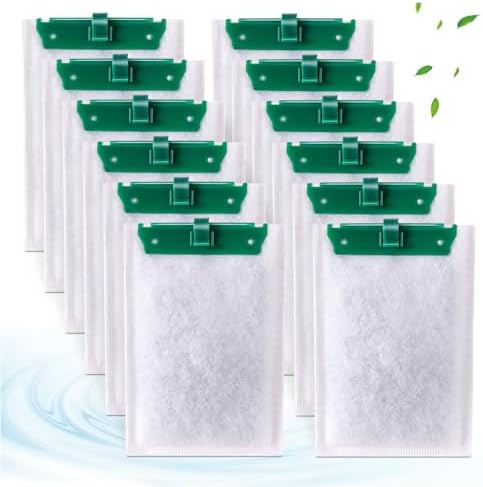 12-Count Medium Filter Cartridges Compatible with Tetra Whisper Bio-Bag Filters Medium Replacement Filter Cartridges for Whisper ReptoFilter and 10i IQ10 PF10 Power Filters -Ready to Use