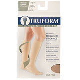 Truform Surgical Stockings, 18 mmHg Compression for Men and Women, Knee High Length, Closed Toe, Black, Medium