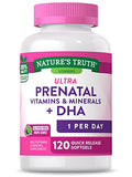 Nature's Truth Prenatal Vitamin for Women | 120 Softgels | Non-GMO & Gluten Free Multivitamin Supplement with DHA and Folic Acid