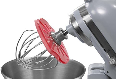 Whisk Wiper® PRO for Stand Mixers - Mix Without The Mess - The Ultimate Stand Mixer Accessory - Compatible With KitchenAid Tilt-Head Stand Mixers - 4.5qt, 5qt (Color: Red)
