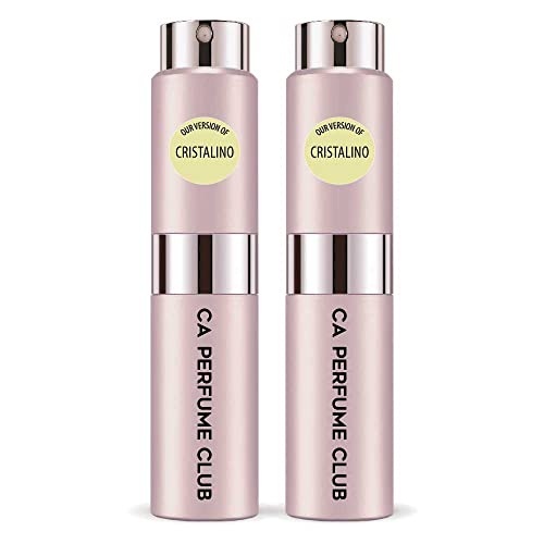 CA Perfume Impression of Cristalino For Women Eau de Parfum Spray Refillable Bottle 0.27 Fl Oz-X2