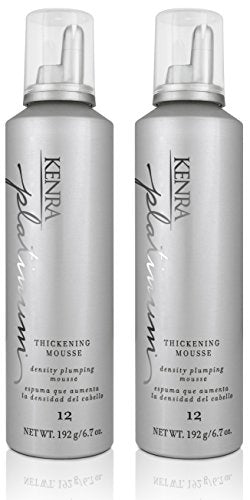Kenra Platinum Thickening Mousse 12 | Volumizing Styler | Adds Fullness & Body | Humidity Protection Up To 48 hours | Density Plumping up tp 150% | Thermal Protection | All Hair Types