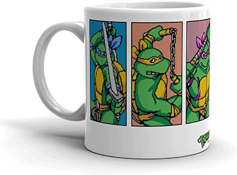 Teenage Mutant Ninja Turtles - Video Game Characters White Mug- Officially Licensed - 11 oz