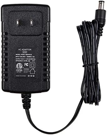 30W Power Adapter Cord Replacement for Echo Show 21, Show 15 2nd, Echo Show 10, Echo Show 8, Echo (4th Gen.), Echo (3rd Gen.) - Wall Charger Plug Long Cable 5ft, Black