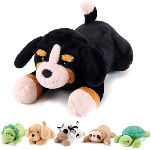 Bernese Mountain Dog Weighted Stuffed Animals - 22 Inch 4.5 Pounds Weighted Plushies Dog Stuffed Animal - Big Stuffed Dog Plush Pillow - Cute Plush Toy Gifts for Kids & Adults (22" 4.5 lbs)