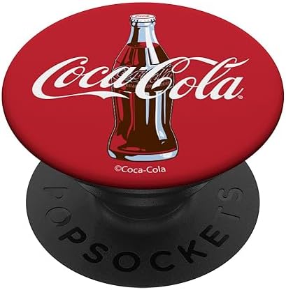 Coca-Cola Red Circle Retro Bottle Logo PopSockets Adhesive PopGrip