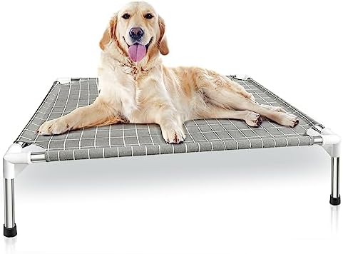 Elevated Dog Bed Pet Cot - Dog Cots Beds for Medium Dogs | Detachable Raised Cat Dog Pet Bed for Medium Dogs