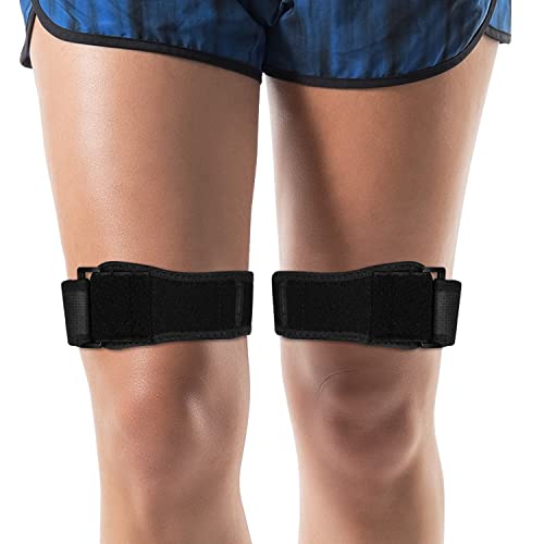 supregear IT Band Strap （2-Pack）- It Band Relief - Outside of Knee Pain, Iliotibial Band Syndrome Brace - Adjustable Support for Running and Exercise - Athletic Stabilizer for Men, Women