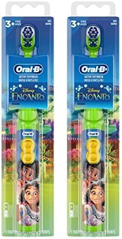Oral-B Kid's Battery Toothbrush Featuring Disney's Encanto, Soft Bristles, for Kids 3+ (Pack of 2)