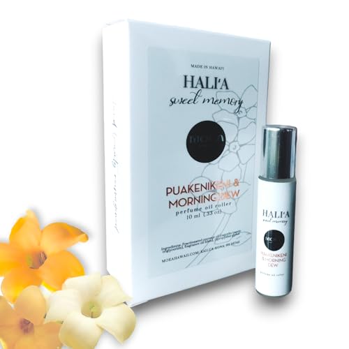 MOEA- PUAKENIKENI ~ HAWAIIAN PERFUME ROLLER- Dreams of Puakenikeni Blossoms and Morning ~ On-the-go- Natural ~ Made in Hawaii - Gifts for Her- 9.5 ml
