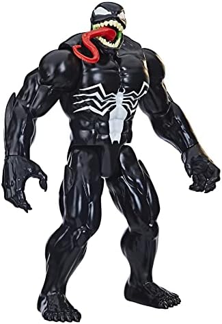 Marvel Titan Hero Series Deluxe Venom Toy 12-Inch-Scale Collectible Action Figure, Kids Ages 4 and Up