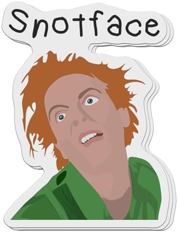 (Pack of 3) Drop Dead Fred Snot Face Meme Waterproof Sticker 2-Inch