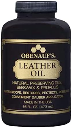 Obenauf's Leather Conditioner - Leather Oil (16oz) - Restore and Protect Leather Boots, Jackets, Purses as Well as Car Leather, Leather Furniture and Much More - Made in The USA (with Applicator)