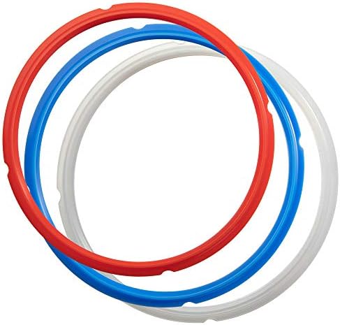 SiCheer Sealing Ring Silicone Gasket Accessories Compatible with Ninja Foodi 6.5 Quart and 8 Quart Rubber Sealer Replacement for Pressure Cooker and Air Fryer, Pack of 3, Sealing Ring-Ninja Foodi