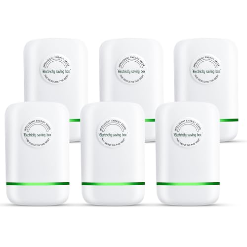 Energy Saver,Power Save Device,Stop Watt Power Saver Box, Energy Saving Device with Surge Protection, Home & Business Stopwatt Energy Electricity Saving Device US Plug 90v-250v 30kw-6 Pack
