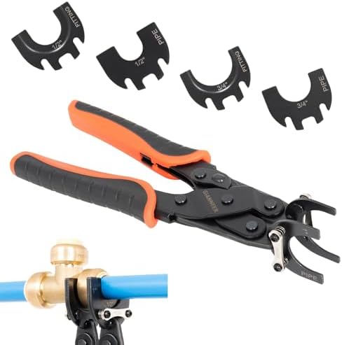 Push to Connect Removal Tool Disconnect Tongs Tool Plumbing Tools for 1/2”, 3/4”, 1” Push Fittings Pex Removal Tool Improved Version