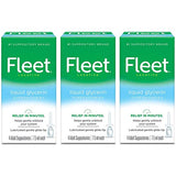 Fleet Liquid Glycerin Suppositories for Constipation Relief Pack of 3 Saline Enemas for Constipation Relief Pack of 6