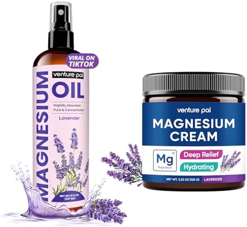 Venture Pal Moisturizing Magnesium Lotion，Magnesium Oil Spray for Sleep & Muscle Relaxation