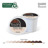 Tully's Coffee French Roast, Keurig Single Serve K-Cup Pods, Dark Roast Coffee, 60 Count, (6 Packs of 10)