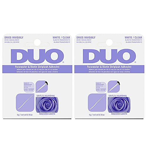 DUO® Rosewater & Biotin Striplash Adhesive - Clear 5 g/net wt 0.18 oz, 2-Pack