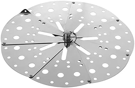 5-9inch Stainless Steel Adjustable Drop Lid, Japanese Vegetable Cooking Inner Lid, Disassemble Folding Steamers Basket, Expandable Contractable Steamer to Fits Various Size Instant Pot