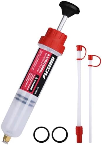 SEDY Fluid Extractor - 200cc Multi-Purpose Syringe, Oil Suction Pump, Manual Extraction and Filling Pump, Automotive Oil Syringe