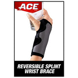 ACE Brand Reversible Wrist Brace, Wrist Support for Sore, Weak and Injured Wrists, Breathable, One Size Fits Most