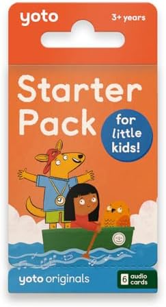 Yoto Starter Pack for Little Kids – 6 Kids Audio Cards for Use with Player & Mini All–in–1 Audio Device, Educational Screen–Free Listening with Fun Stories for Learning & Interactive Quizzes, Ages 3+