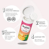 OraTicx Kids Dental Probiotics for Anti-Cavity + Healthy Teeth and Gums, 8 Billion CFU Probiotics for Oral Health, Sugar Free Yogurt Flavor 2-Pack