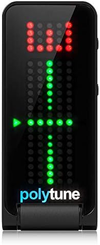 TC Electronic POLYTUNE CLIP Clip-On Tuner with Polyphonic, Strobe and Chromatic Modes and 108 LED Matrix Display for Ultimate Tuning Performance