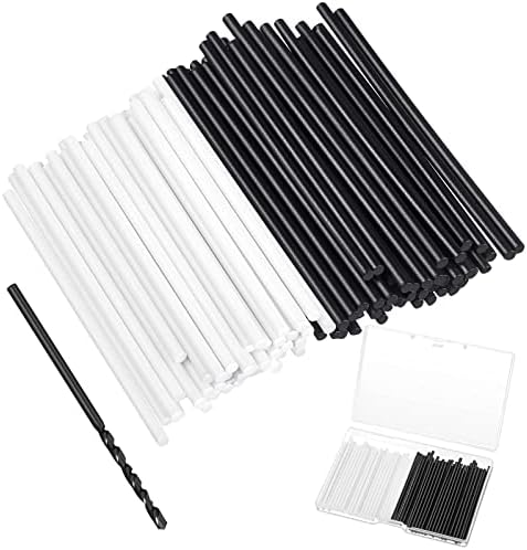 100 Pcs 50 x 2 mm Guitar Fingerboard Side Marker Fingerboard Side Dot with 2 mm Diameter Drill Bit Tools and a Box Music Instrument Inlay Dots Bass Guitar Kit Performance Accessory for Beginners