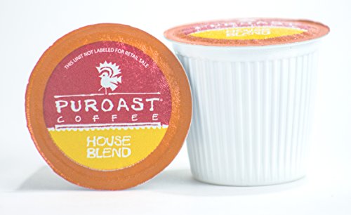 Puroast Low Acid Coffee| House Blend Single Serve Pods | Medium Roast | High Antioxidants & High pH |No Bitter Aftertaste | Reduced Heartburn & GERD Friendly | 72 Count - Compatible with Keurig Brewer